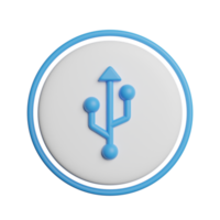 signe d'icône de périphérique usb png