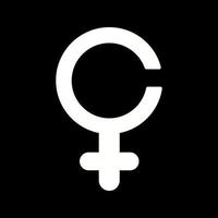 icono de vector de signo femenino