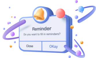 3D reminder in calendar. notifications page with floating elements. Alert for business planning ,events, reminder and timetable in background. 3d vector bell render on calendar png