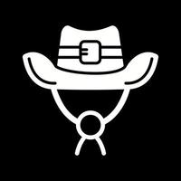 icono de vector de sombrero de vaquero