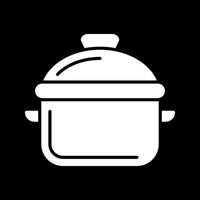 icono de vector de olla de cocina