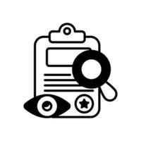 Crime vector glyph icon style illustration. EPS 10 file