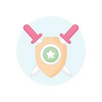 Shield vector With Background icon style illustration. EPS 10 file