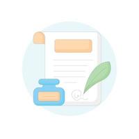 legal paper  vector With Background icon style illustration. EPS 10 file