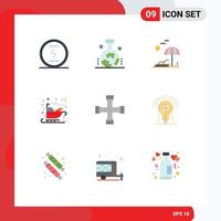 Set of 9 Modern UI Icons Symbols Signs for construction and tools claus study of earth surface christmas spring Editable Vector Design Elements