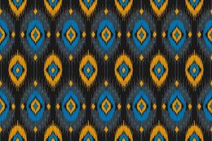 Ethnic ikat seamless pattern in tribal. Aztec geometric ethnic ornament print. Ikat pattern style. vector