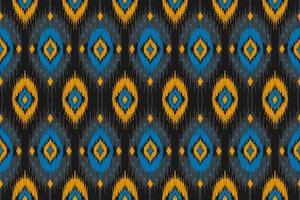 Ethnic ikat seamless pattern in tribal. Aztec geometric ethnic ornament print. Ikat pattern style. vector