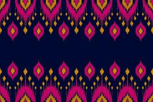 Abstract ethnic ikat art. Seamless pattern in tribal. Aztec geometric ornament print. vector