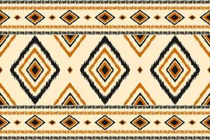 alfombra étnica patrón ikat art. patrón geométrico étnico ikat sin costuras en tribal. estilo mexicano vector