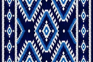 Ethnic ikat seamless pattern in tribal. Aztec geometric ethnic ornament print. Ikat pattern style. vector