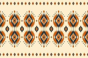 Carpet ethnic ikat pattern art. Geometric ethnic ikat seamless pattern in tribal. Mexican style. vector