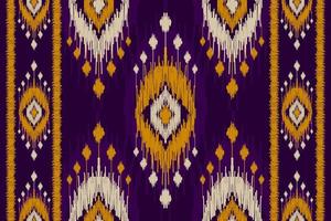 Ethnic ikat seamless pattern in tribal. Aztec geometric ethnic ornament print. Ikat pattern style. vector