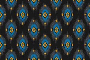 Ethnic ikat seamless pattern in tribal. Aztec geometric ethnic ornament print. Ikat pattern style. vector