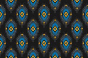 Ethnic ikat seamless pattern in tribal. Aztec geometric ethnic ornament print. Ikat pattern style. vector