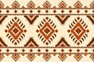 Carpet ethnic ikat pattern art. Geometric ethnic ikat seamless pattern in tribal. Mexican style. vector