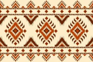 alfombra étnica patrón ikat art. patrón geométrico étnico ikat sin costuras en tribal. estilo mexicano vector