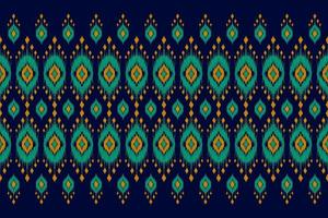 Ethnic ikat seamless pattern in tribal. Aztec geometric ethnic ornament print. Ikat pattern style. vector