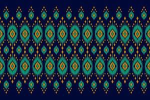 Ethnic ikat seamless pattern in tribal. Aztec geometric ethnic ornament print. Ikat pattern style. vector