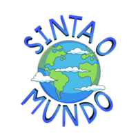 Motivational phrase illustration on Brazilian Portuguese. Translation - Feel the world. png