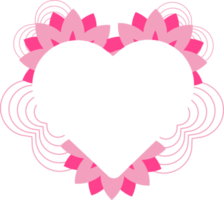 romantic abstract heart love ornament design png