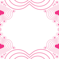 romantisch abstract hart liefde ornament ontwerp png