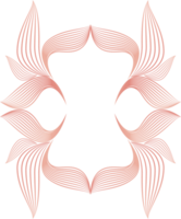 pétalas de flores, ornamento de linha de flores png