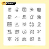 25 Thematic Vector Lines and Editable Symbols of money coins tutorials budget learning Editable Vector Design Elements