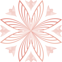 pétalas de flores, ornamento de linha de flores png