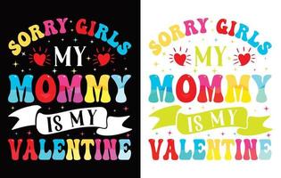 Valentines Typography  T-shirt Design . vector