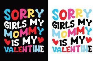 Valentines Typography  T-shirt Design . vector