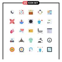 Universal Icon Symbols Group of 25 Modern Flat Colors of toy infancy bag baby toy grow Editable Vector Design Elements