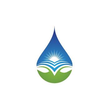 plantilla de logotipo de gota de agua vector