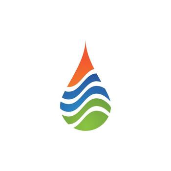 plantilla de logotipo de gota de agua vector