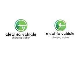 Electrical charging station vector icon