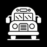 icono de vector de autobús escolar