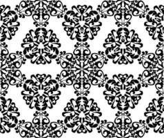 Pattern from vintage lace mandala patterns. Seamless vector background with arabesque ornaments. Black and white. For fabric, tile, wallpaper or packaging.