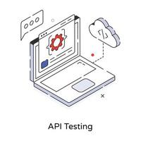 Trendy API Testing vector