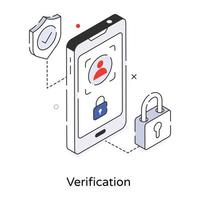 Trendy Verification Concepts vector