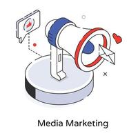 Trendy Media Marketing vector