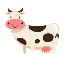 personaje de dibujos animados de vaca png