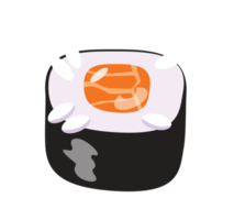 Sushi isolated element png