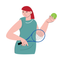 character people play tennis png