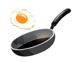 pan with fried egg png