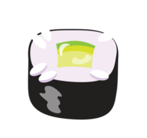 Sushi isoliertes Element png