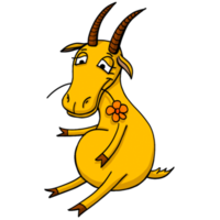 capra cartone animato animale png