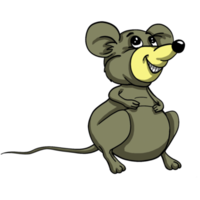 mus tecknad serie djur- png