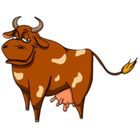 mucca cartone animato animale png