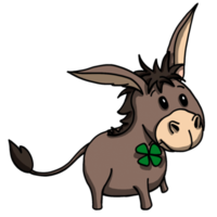 burro animal de dibujos animados png