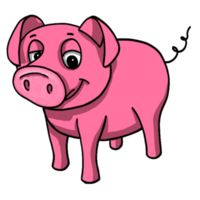 animal de dibujos animados de cerdo png