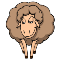 animal de desenho animado de ovelha png